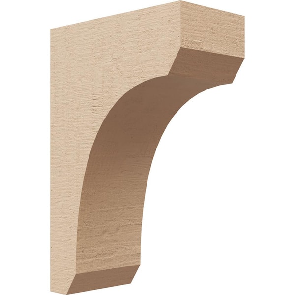 Ekena Millwork 3 in. x 9 in. x 6 in. Classic Legacy Rough Cedar Woodgrain TimberThane Corbel, Primed Tan