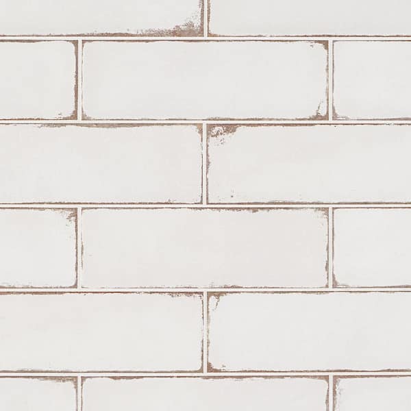 Ivy Hill Tile Santa Fe White 3.93 in. x 11.96 in. Polished Ceramic Wall Tile (10.76 sq. ft./Case)