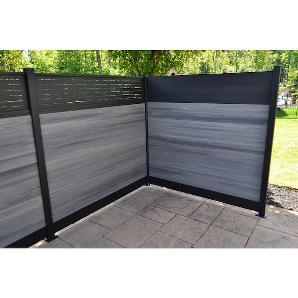 Veranda Euro Style 4 ft. Surface Mount Fence Post Kit