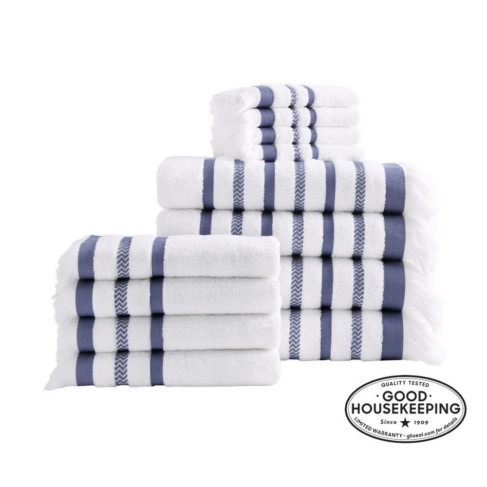 4 Piece 100% Turkish Cotton Best Bath Towel-6 Set Case Pack White