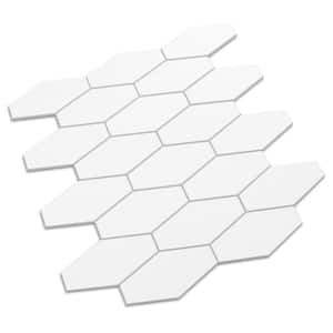 Dublin White Wave 5 in. x 5 in. 4 mm Stone Peel and Stick Backsplash Tile Sample Cut Tile (.17 sq. ft./Sample)