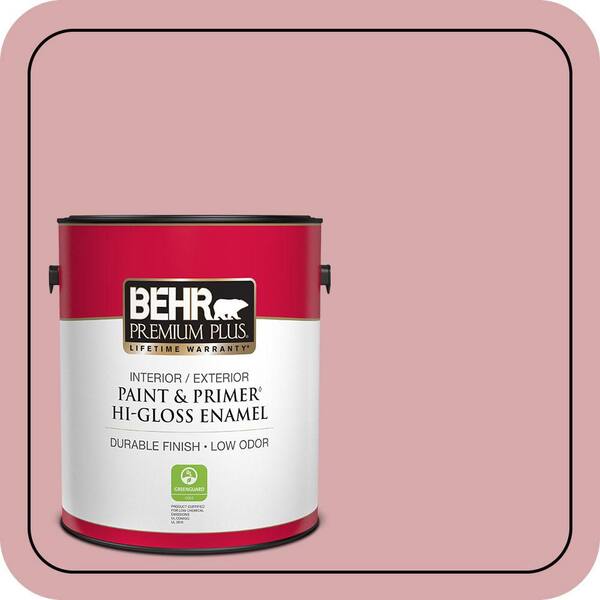 BEHR PREMIUM PLUS 1 gal. #S140-3 Berry Crush Hi-Gloss Enamel Interior/Exterior Paint & Primer