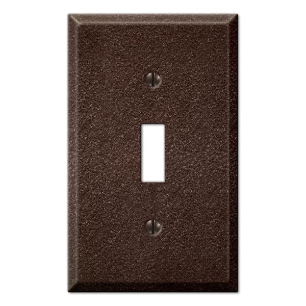 Creative Accents Steel 1 Toggle Wall Plate - Antique Copper-DISCONTINUED