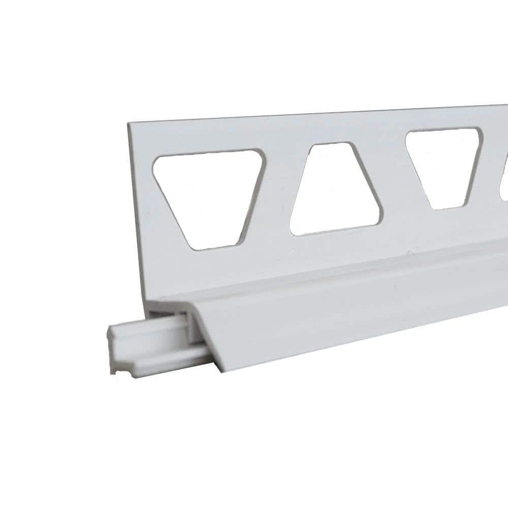 Dilex-AS Bright White 11/32 in. x 8 ft. 2-1/2 in. PVC Movement Joint Tile Edging Trim price history on PriceWatchPro