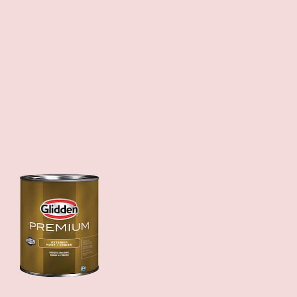 Glidden Premium 1 qt. PPG1055-2 Hawaiian Shell Satin Exterior Latex Paint