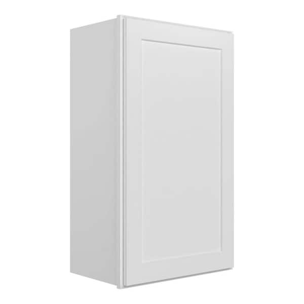 Ready to Assemble 9x42x12 in. Shaker Wall End Open Shelf Cabinet in White