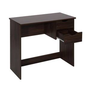 Walnut Desk MDF Wood Sturdy textured finish Drawers Extra Storage