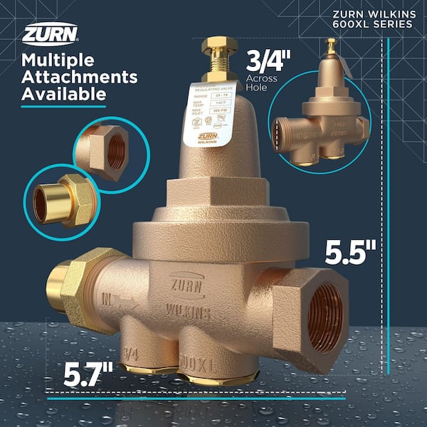 Zurn 34-NR3XL Wilkins Water Pressure Reducing Valve
