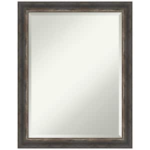 Bark Rustic Char Narrow 21.5 in. H x 27.5 in. W Framed Wall Mirror