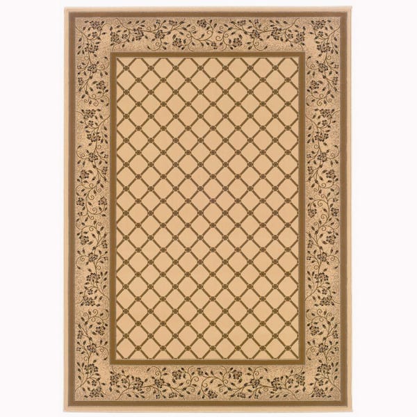 8 ft. x 11 ft. Ivory Kurdamir Derby Area Rug