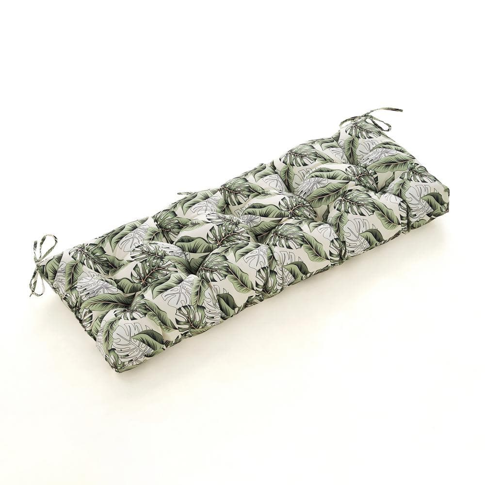 ARTPLAN Outdoor Cushions Bench Settee Tufted Seat Wicker Cushion For