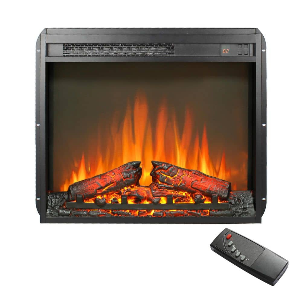 23 in. W 5000 BTU Recessed Electric Fireplace Insert with Overheat Protection, Timer price history on PriceWatchPro