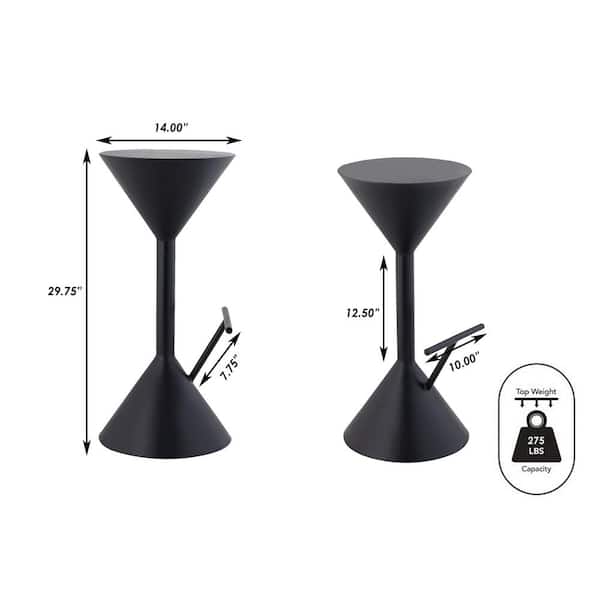 JONATHAN Y Chronos 29.75 in. Modern Industrial Metal Hourglass