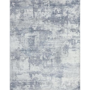 Non-Shedding in Gray 5 ft. 3 in. x 7 ft. 3 in. Abstract Indoor Area Rug