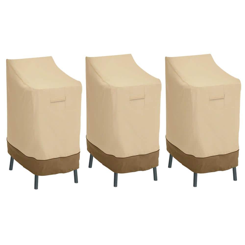 Classic Accessories Veranda Patio Bar Chair/Stool Cover (3Pack) 55642