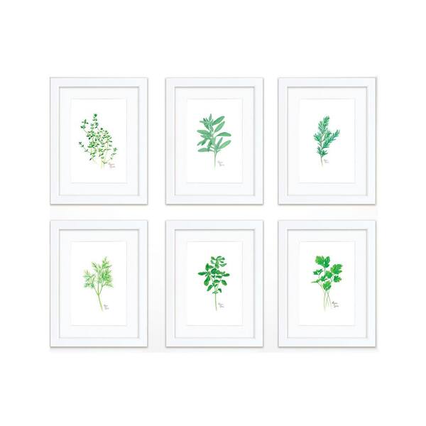 Unbranded "Nature's Lace 2" by Alyssa Lewis Set of Six White Framed with Mat Nature Art Prints 24 in. x 18 in.