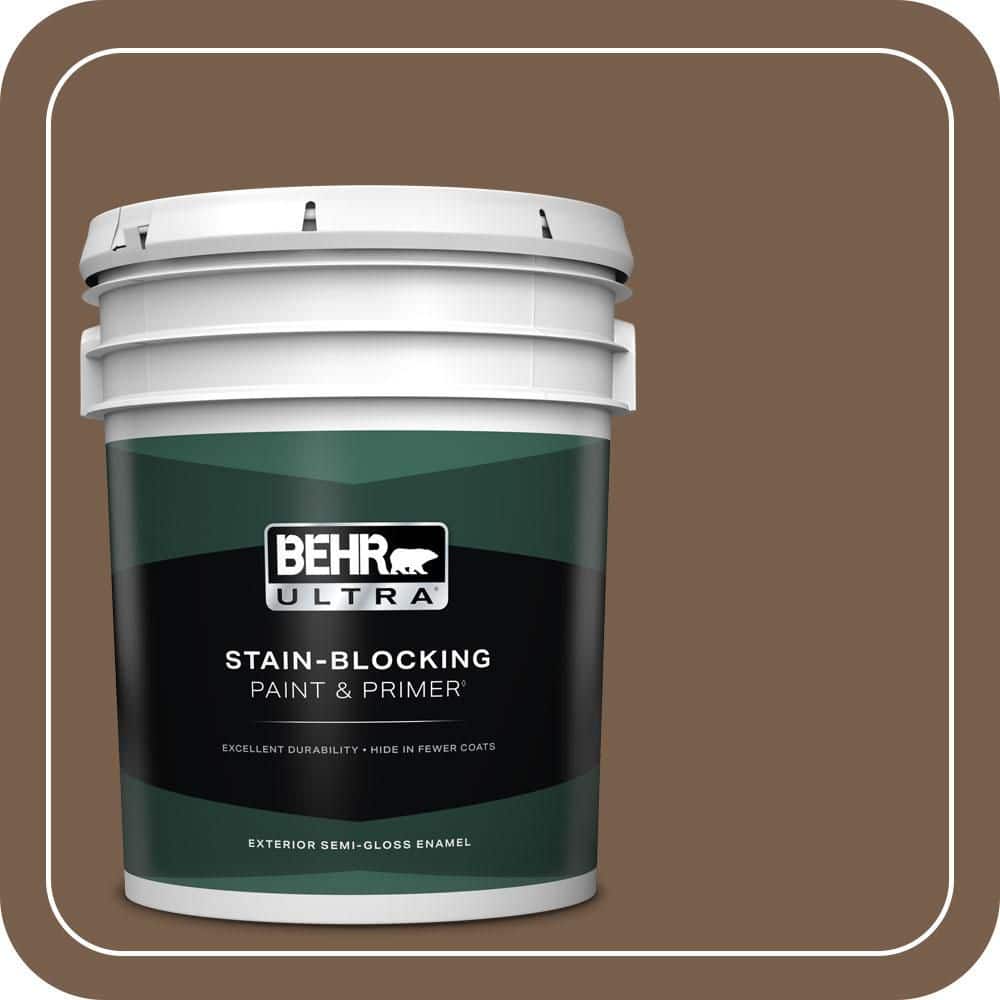 5 gal. #250F-7 Melted Chocolate Semi-Gloss Enamel Exterior Paint & Primer price history on PriceWatchPro