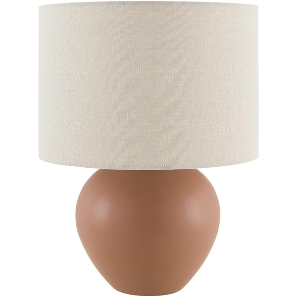 Livabliss Elio ELI-020 13"H x 10"W x 10"D Accent Table Lamp ,Beige