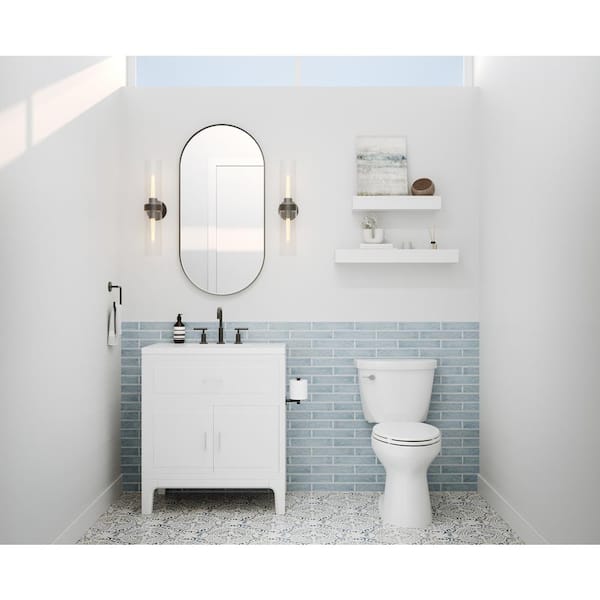 Ivy Hill Tile Newport White 2 in. x 10 in. x 11mm Polished Ceramic Subway Wall Tile (40 pieces / 5.38 sq. ft. / box)