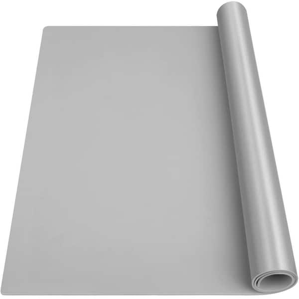 36 in. x 24 in. Silicone Mat Heat Resistant Mats for Countertop, Multipurpose Large Silicone Mats, Gray