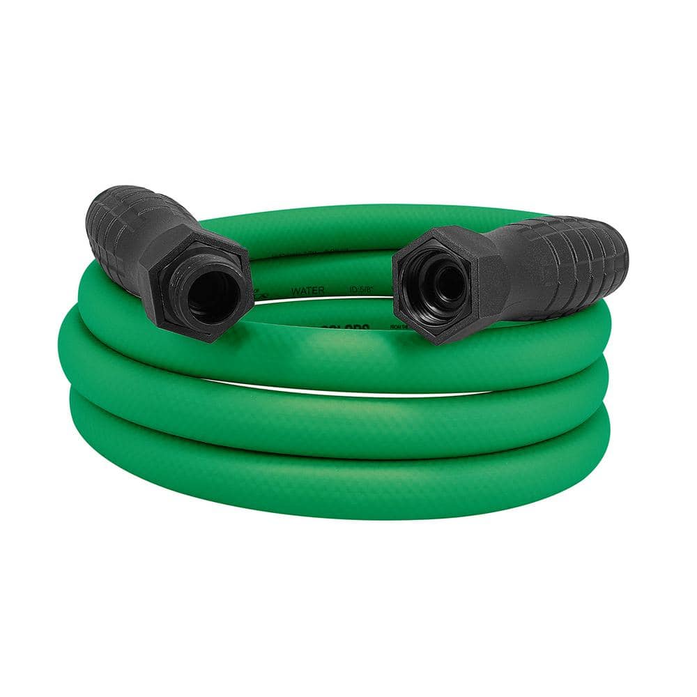 Flexzilla Colors Series 5/8 in. x 10 ft. 3/4 in. 11-1/2 GHT Fittings Garden Hose with SwivelGrip in Forest Green