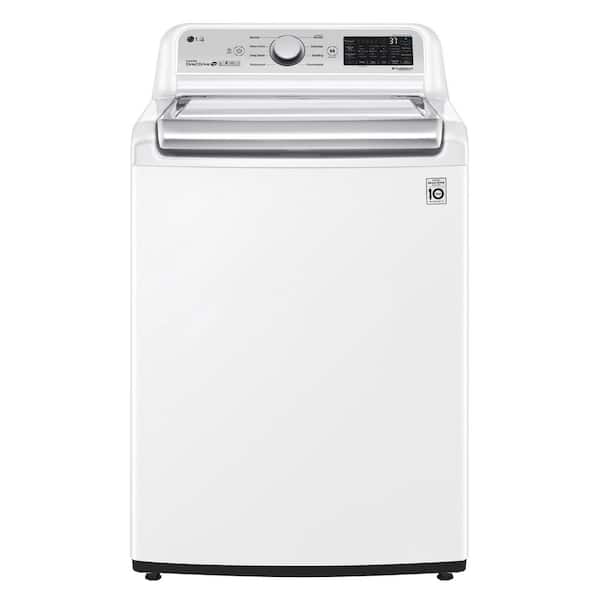 LG Electronics 27 in. 4.8 cu. ft. Mega Capacity White Top Load Washer, Agitator, with TurboWash3D and Wi-Fi Connectivity