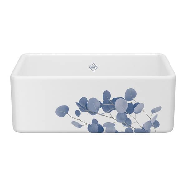 ROHL Shaker 30 in. Farmhouse/Apron-Front Single Bowl Fireclay Kitchen Sink