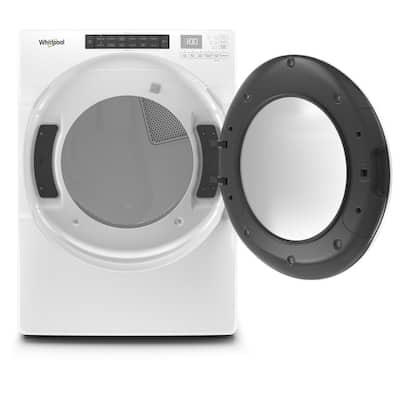7.4 cu. ft. 240-Volt White Electric Vented Dryer with Intuitive Touch Controls, ENERGY STAR