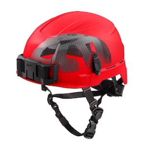 BOLT Red Type 2 Class E Non-Vented Safety Helmet with IMPACT-ARMOR Liner