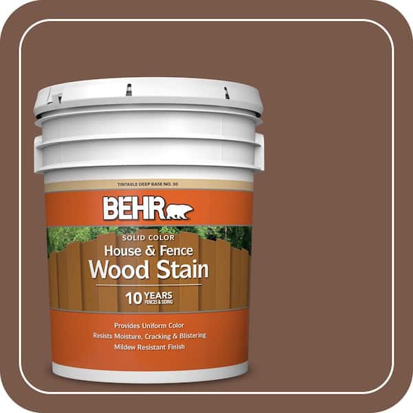 5 gal. #SC-135 Sable Solid Color House and Fence Exterior Wood Stain