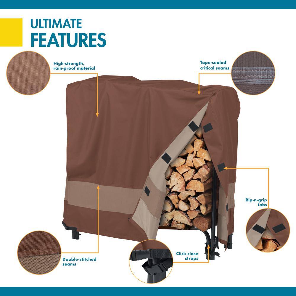 Mocha Cappuccino High-Strength Polyester Log Rack Cover