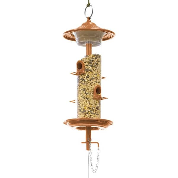 The Effort-Less Birdfeeder 300 Series 12 in. Copper Tube Mix Seed Feeder