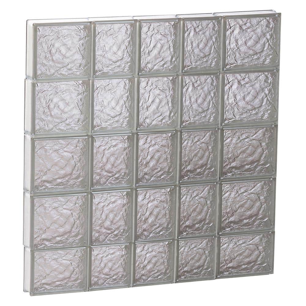 32.75 in. x 36.75 in. x 3.125 in. Frameless Ice Pattern Non-Vented Glass Block Window price history on PriceWatchPro