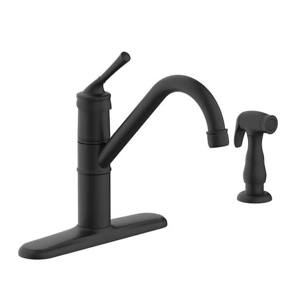 Glacier Bay Barnhart Single-Handle Kitchen Faucet with Side Glacier Bay Barnhart Single-Handle Kitchen Faucet with Side