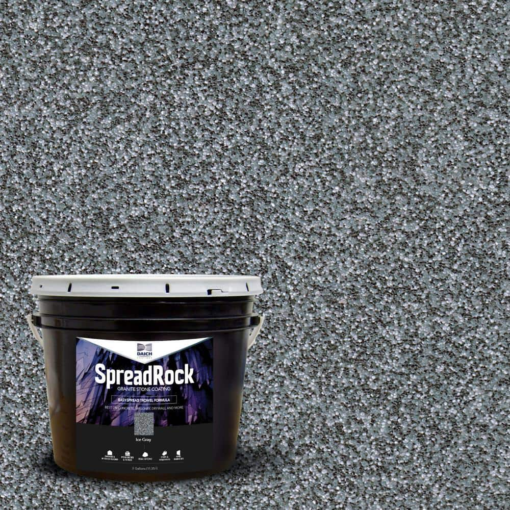 DAICH SpreadRock Granite Stone Coating 3-gal Ice Grey Interior/Exterior  SPR-IG-030 - The Home Depot