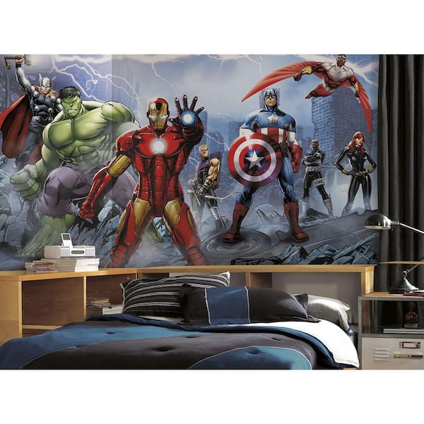 RoomMates 72 in. x 126 in. Avengers Assemble Ultra-Strippable Wall Mural