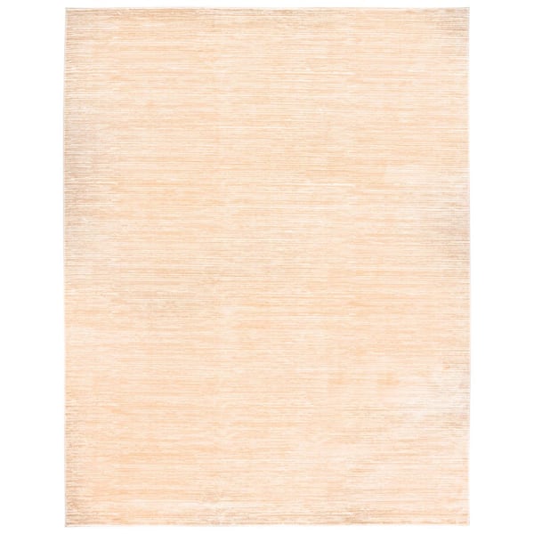 Vision Beige 9 ft. x 12 ft. Solid Marle Area Rug