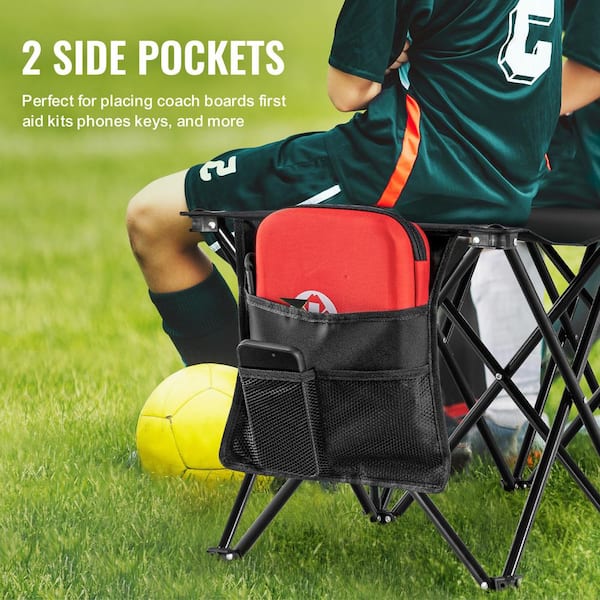 SKYSHALO Portable Folding Bench, 6 Seats Foldable Sideline Bench