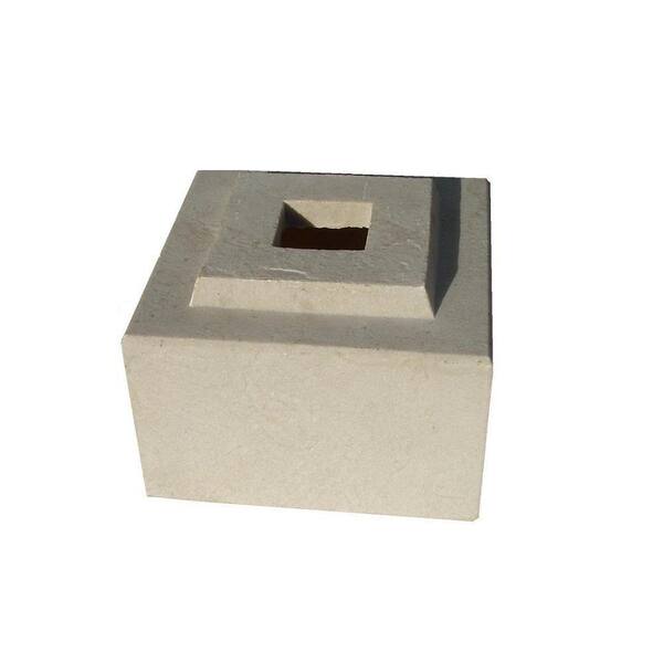 KutStone 24 in. Planter Sandstone Cubic Pedestal Riser