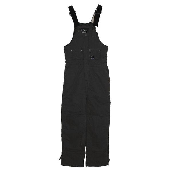 Walls Heavyweight Duck Insulated Large Regular Bib Overall in Black