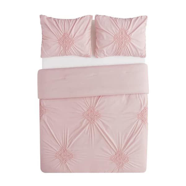 Georgia Rouched 3-Piece Duvet Cover Set