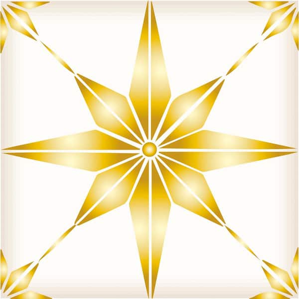 MI ALMA Yellow B73 4 in. x 4 in. Vinyl Peel and Stick Tile (24-Tiles, 2.67 sq. ft. / pack)