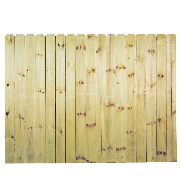 Dog ear shop fence slats