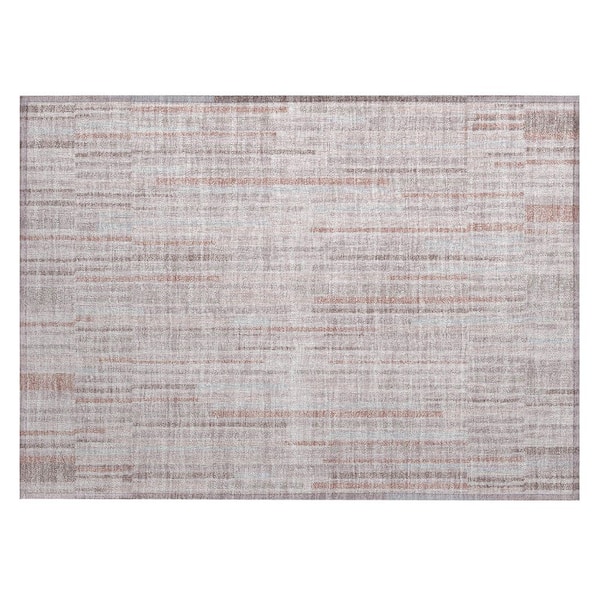 Chantille Machine Washable Indoor/Outdoor Abstract ACN2102 Coral 1 ft. 8 in. x 2 ft. 6 in. Accent Rug