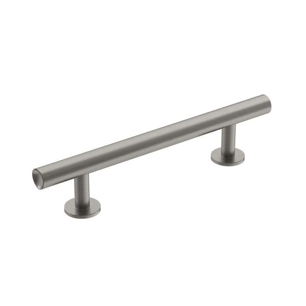 Amerock Radius 3-3/4 in. (96mm) Modern Satin Nickel Bar Cabinet Pull