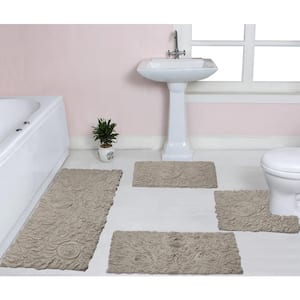 flowered bathroom rugs