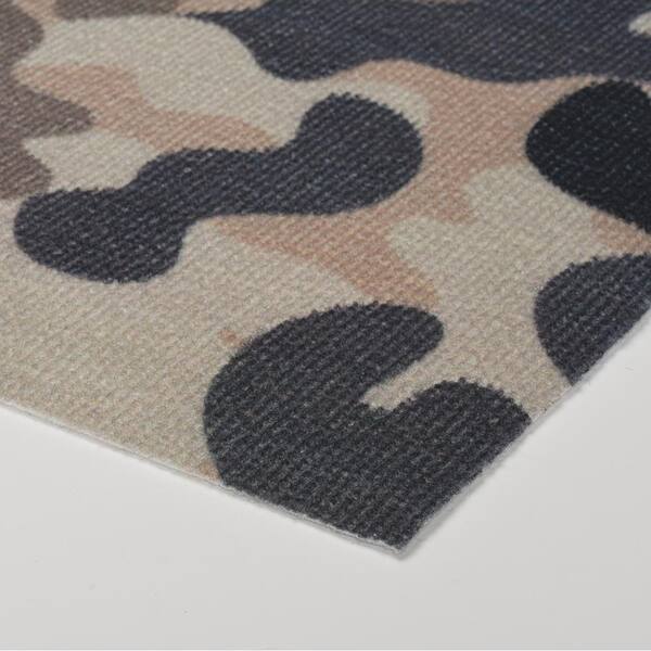 FOSS FLOORS Vintage Taupe/White 6x8 Area Rug - TPR, Outdoor Rugs