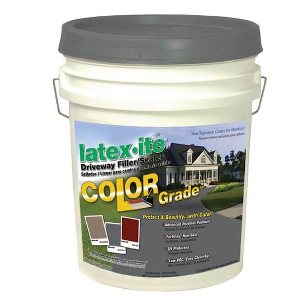 Latex-ite 4.75 Gal. Color Grade Blacktop Driveway Filler/Sealer in Dover Grey