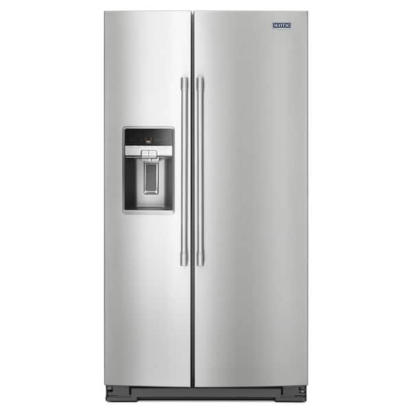 Maytag 21 cu. ft. Side by Side Refrigerator in Fingerprint Resistant Stainless Steel, Counter Depth