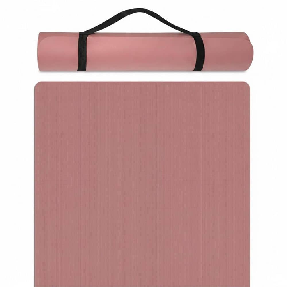 【peach】シングルマットレス Anqtovp 8mm Premium POE Non Slip Extra Wide Thick Exercise Mat